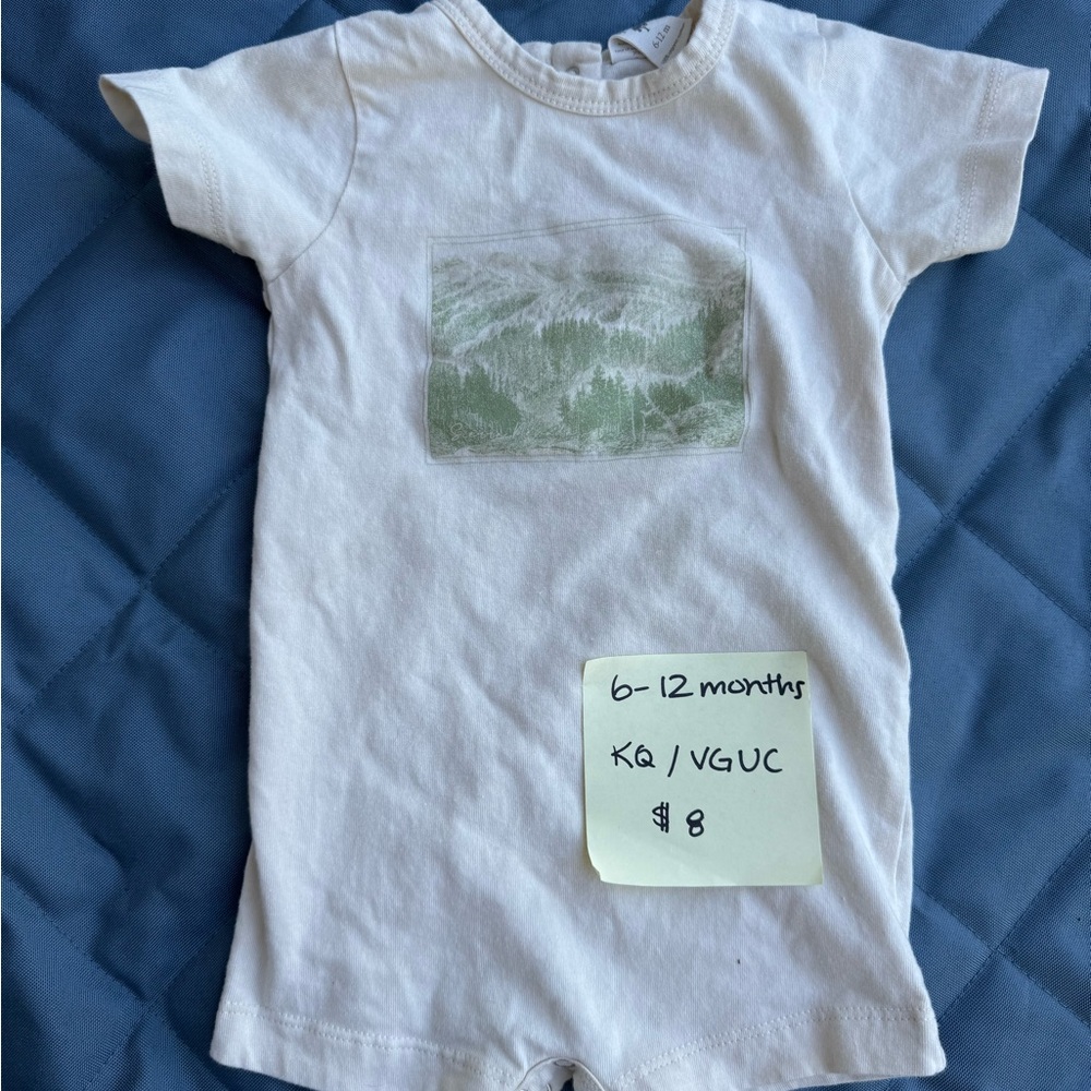 Kate Quinn short sleeve crew neck shortie 6-12 months